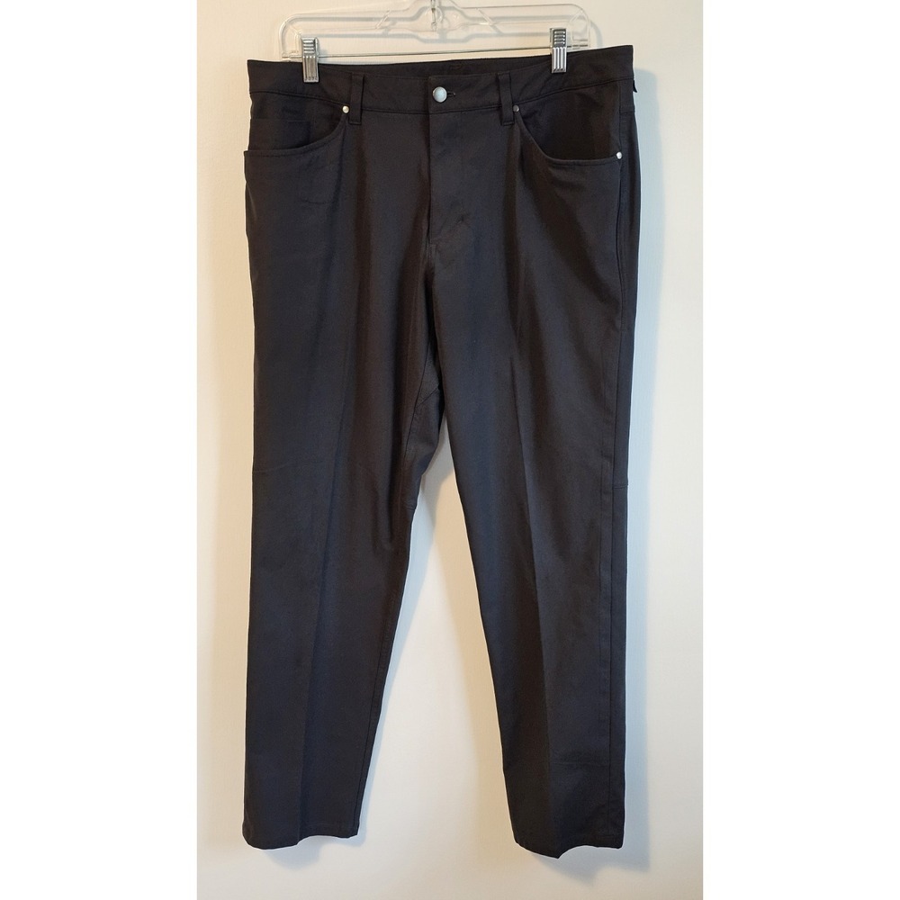 Lululemon Pants Mens 34x30 Gray ABC Classic Fit 5 Pocket Warpstreme Golf LM5ADES